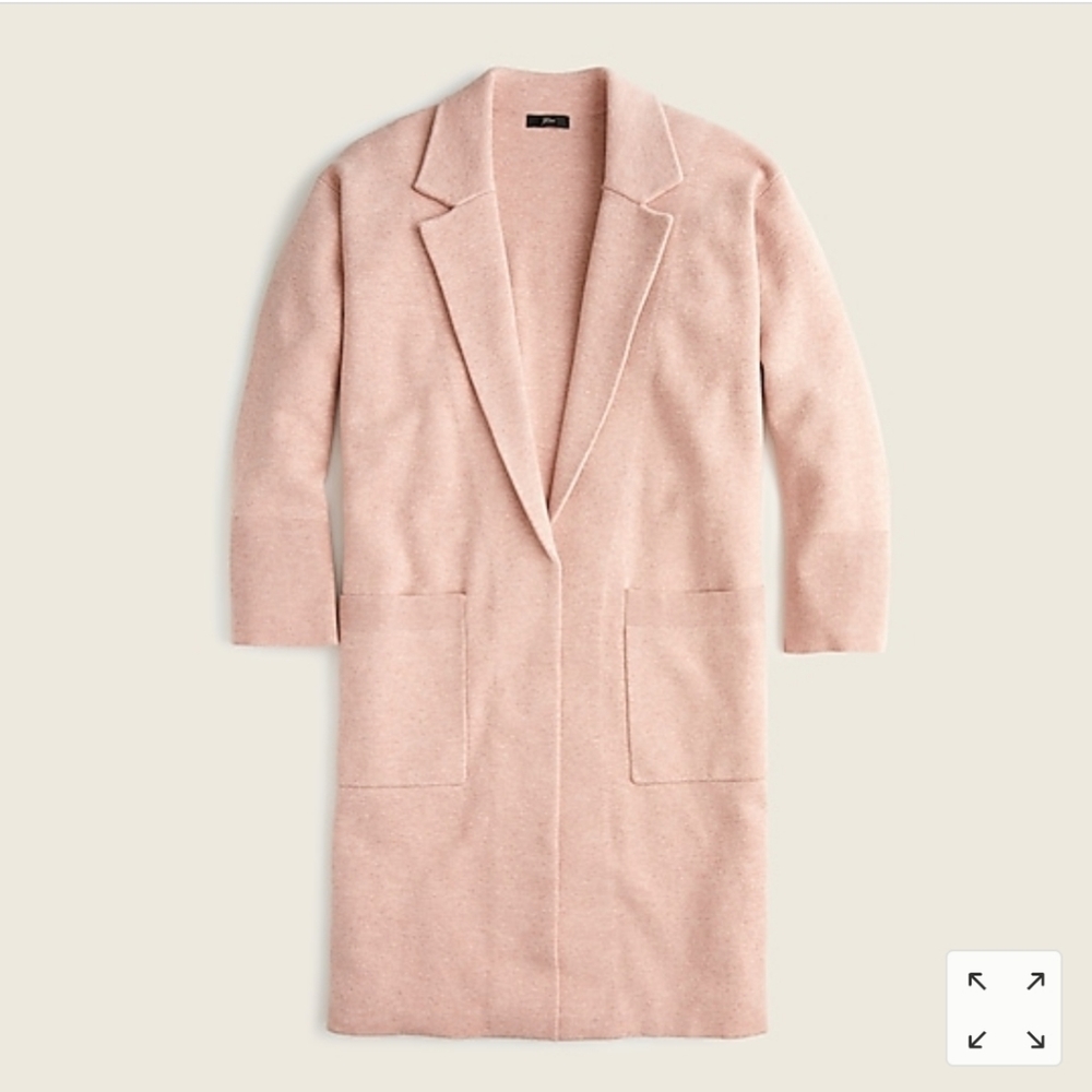 J. Crew Ella open-front long sweater-blazer
